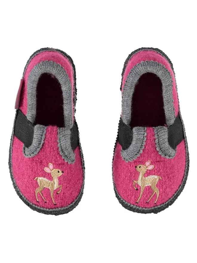 lamino Hausschuhe|Hausschuhe^Hausschuhe "Bobby Reh" in Pink