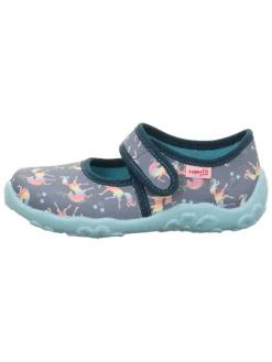 Hausschuhe "Bonny" in Grau/ Hellblau>superfit Hot