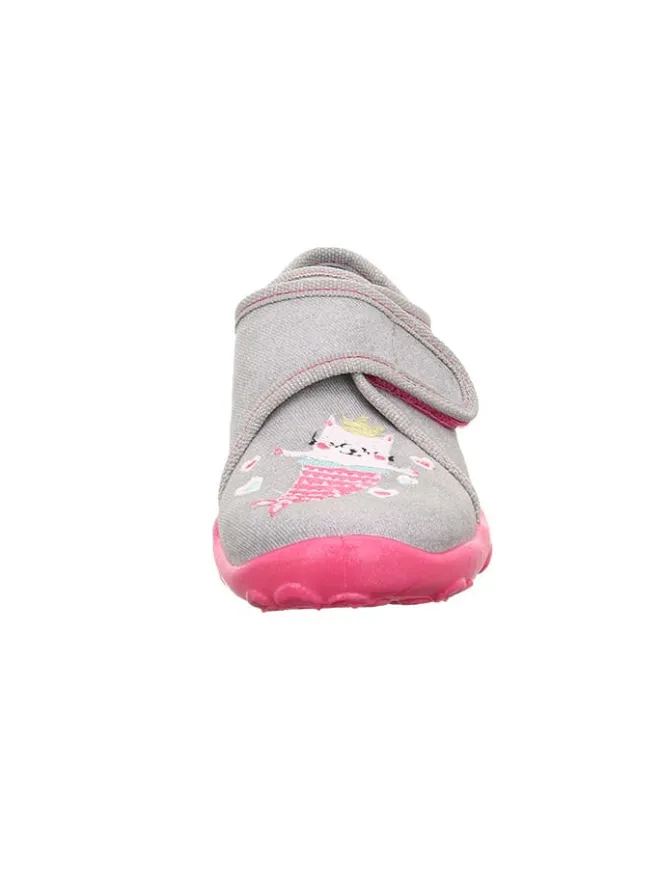 superfit Hausschuhe^Hausschuhe "Bonny" in Grau/ Pink