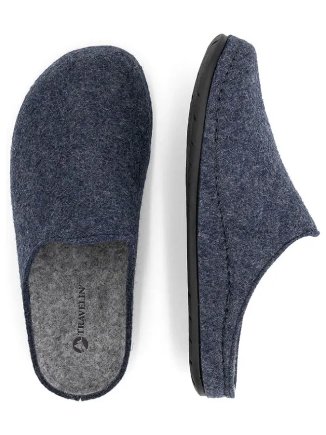 Hausschuhe "Come Home" in Dunkelblau>TRAVELIN' Clearance