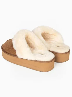 Blackfield Clogs & Pantoletten|Hausschuhe^Hausschuhe "Emilija" in Hellbraun