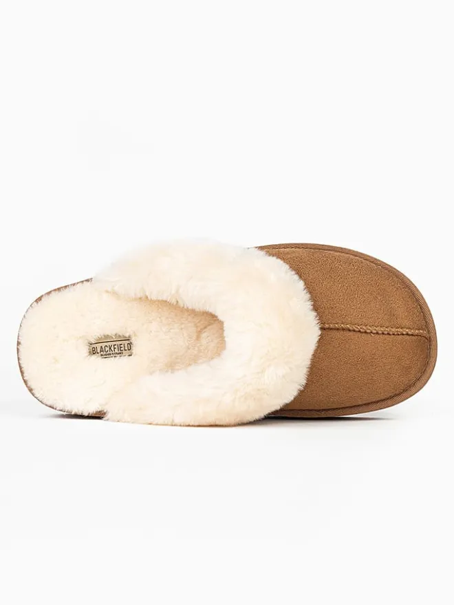 Blackfield Clogs & Pantoletten|Hausschuhe^Hausschuhe "Emilija" in Hellbraun