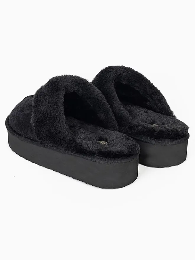 Blackfield Hausschuhe^Hausschuhe "Emilija" in Schwarz