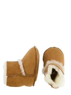 Warmbat Krabbelschuhe^Hausschuhe Hay Baby Bootie in Cognac