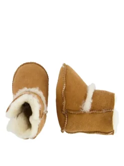 Warmbat Krabbelschuhe^Hausschuhe Hay Baby Bootie in Cognac