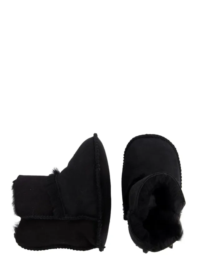 Warmbat Krabbelschuhe^Hausschuhe Hay Baby Bootie in Black