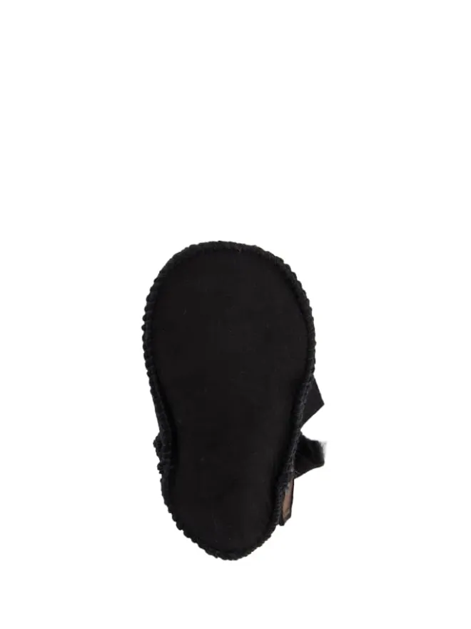 Warmbat Krabbelschuhe^Hausschuhe Hay Baby Bootie in Black