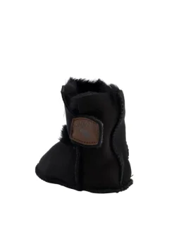 Warmbat Krabbelschuhe^Hausschuhe Hay Baby Bootie in Black