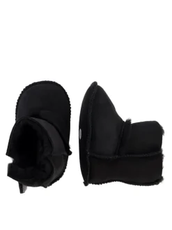 Warmbat Krabbelschuhe^Hausschuhe Hay Baby Bootie in Black