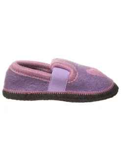 Hausschuhe "Herz" in Rosa/ Lila>lamino Hot