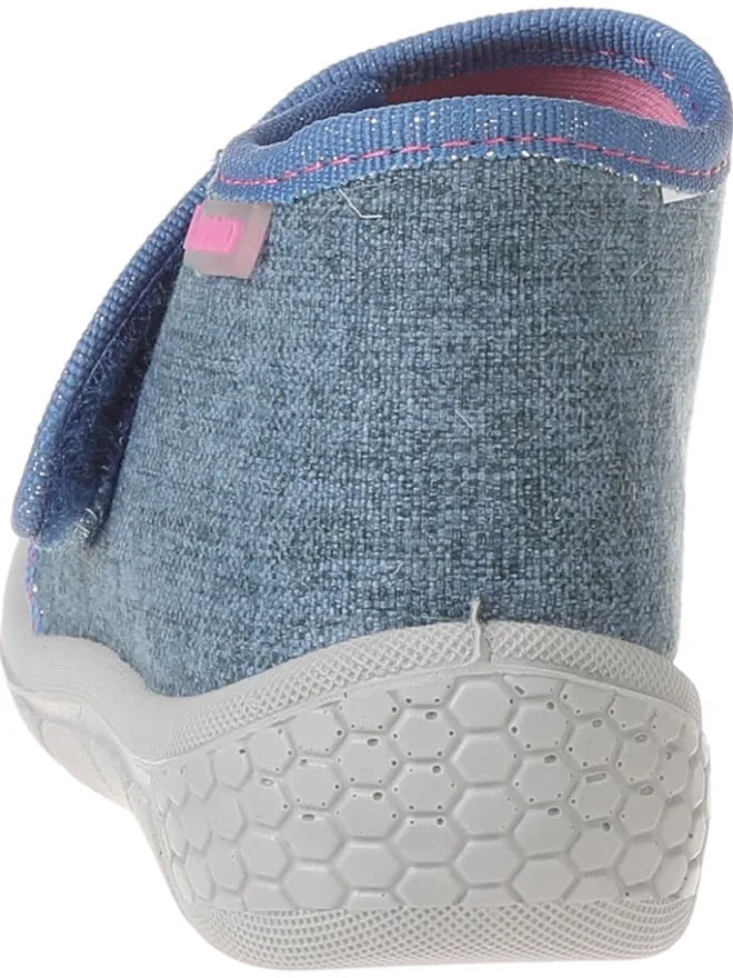 Hausschuhe "Honey" in Blau>lamino Hot