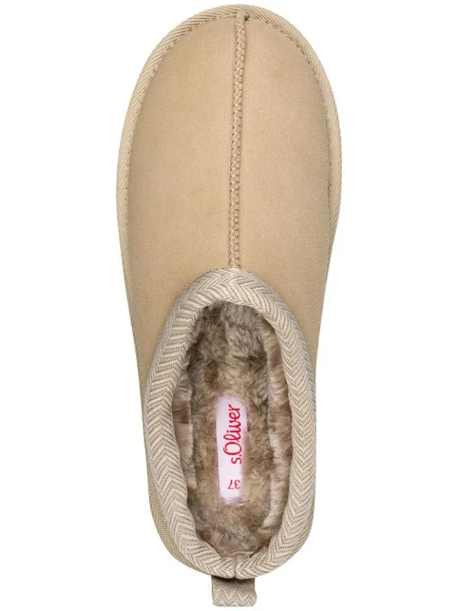 s.Oliver Hausschuhe^Hausschuhe in Beige