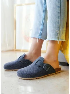 billowy Clogs & Pantoletten^Hausschuhe in Dunkelblau