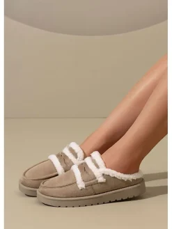 C'M Clogs & Pantoletten|Hausschuhe^Hausschuhe in Khaki