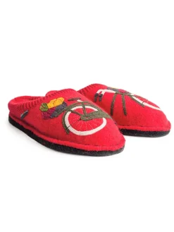 Hausschuhe in Rot>HAFLINGER Outlet