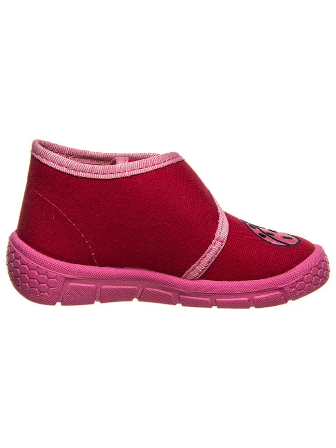 Hausschuhe in Rot/ Rosa>lamino Hot
