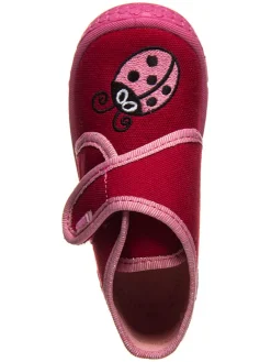 Hausschuhe in Rot/ Rosa><noscript><img width=