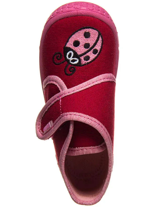 Hausschuhe in Rot/ Rosa>lamino Hot