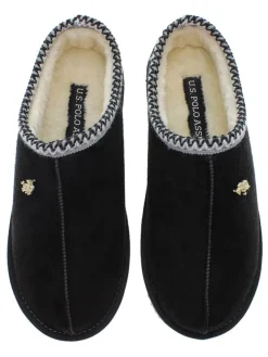 U.S. Polo Assn. Hausschuhe^Hausschuhe in Schwarz
