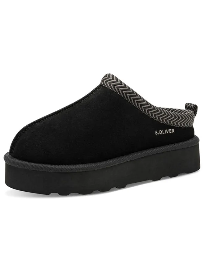 Hausschuhe in Schwarz>s.Oliver Discount