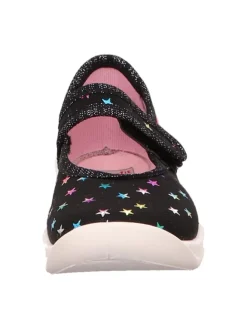 superfit Krabbelschuhe^Hausschuhe in Schwarz