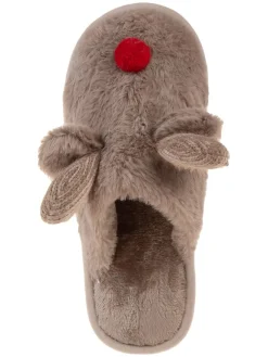 Confly Hausschuhe|Clogs & Pantoletten^Hausschuhe in Taupe
