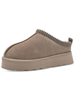 Hausschuhe in Taupe><noscript><img width=