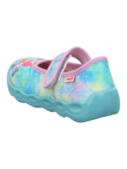 Hausschuhe in Türkis><noscript><img width=