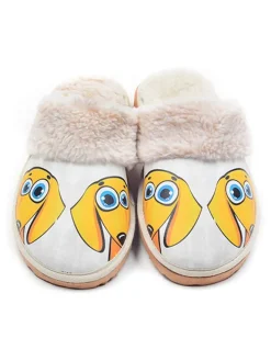 Goby Clogs & Pantoletten|Hausschuhe^Hausschuhe in Weiß/ Gelb