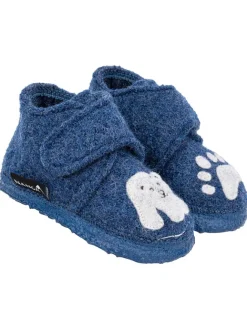 Hausschuhe "Little Polar Bear" in Blau>NANGA