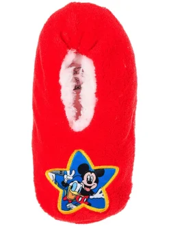 Hausschuhe "Mickey" in Rot>Disney Mickey Mouse New