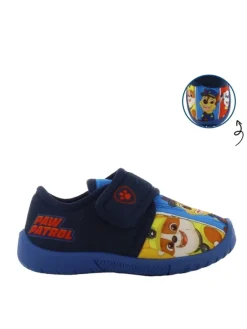 Hausschuhe mit Chase, Marshall und Rubble Motiv, in Blau, mit Klettverschluss>Paw Patrol Clearance