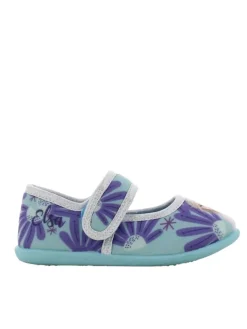 Hausschuhe mit Frozen Anna und Elsa Motiv, in Blau, mit klettverschluss>Disney Frozen Clearance