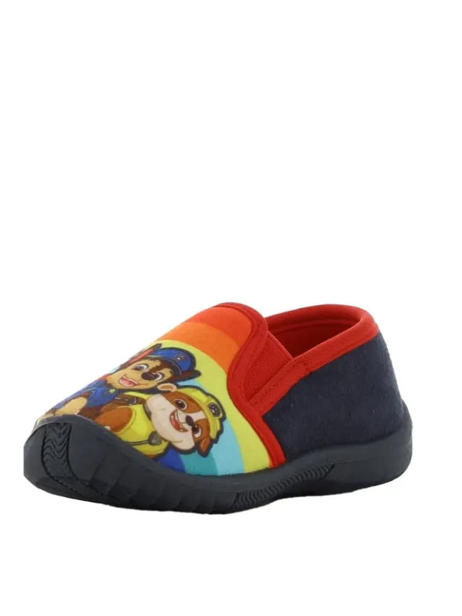 Paw Patrol Hausschuhe^Hausschuhe mit Chase und Marshall Motiv, in Regenbogenfarben