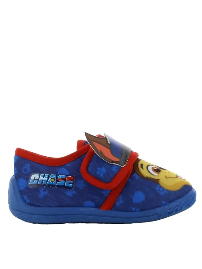 Hausschuhe mit Chase Motiv, in Blau, Klettverschluss>Paw Patrol Hot