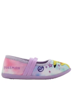 Hausschuhe mit Pikachu und Jigglypuff Motiv, in Lila, Ballerina design>Pokémon New