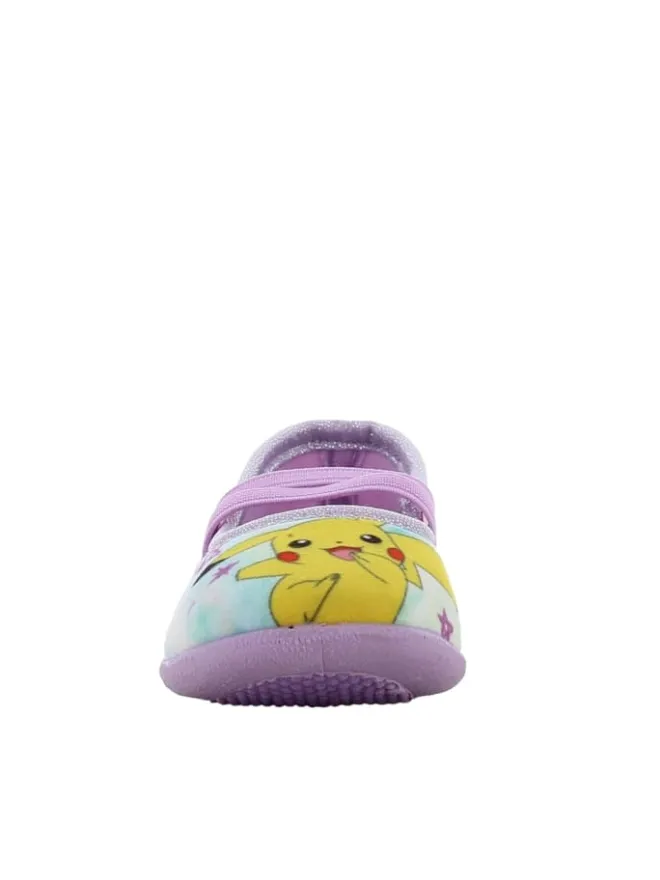 Hausschuhe mit Pikachu und Jigglypuff Motiv, in Lila, Ballerina design>Pokémon New