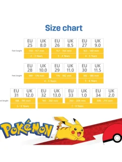 Pokémon Hausschuhe^Hausschuhe mit Pikachu Motiv, in Blau, mit Klettverschluss