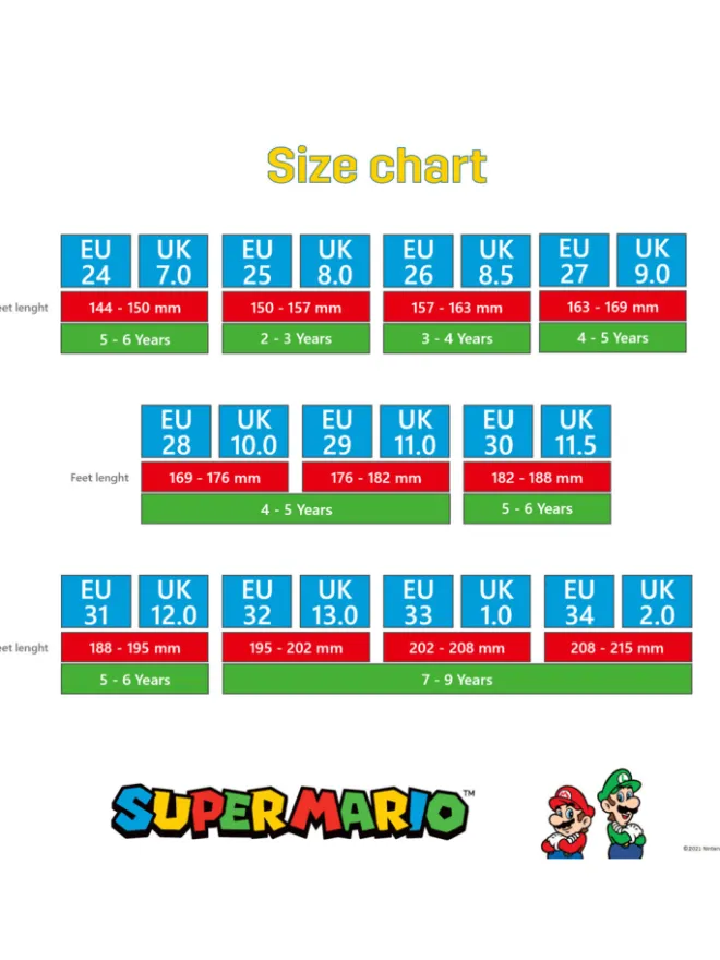 Super Mario Hausschuhe^Hausschuhe mit und Luigi Motiv, in Blau, Klettverschluss