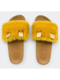 Flip Flop Hausschuhe|Clogs & Pantoletten^Hausschuhe "Mous" in Gelb