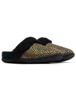 Sorel Hausschuhe^Hausschuhe "Nakiska Slide II" in Schwarz/ Gold