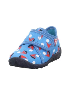 Hausschuhe "Spotty" in Blau/ Rot/ Weiß>superfit Discount