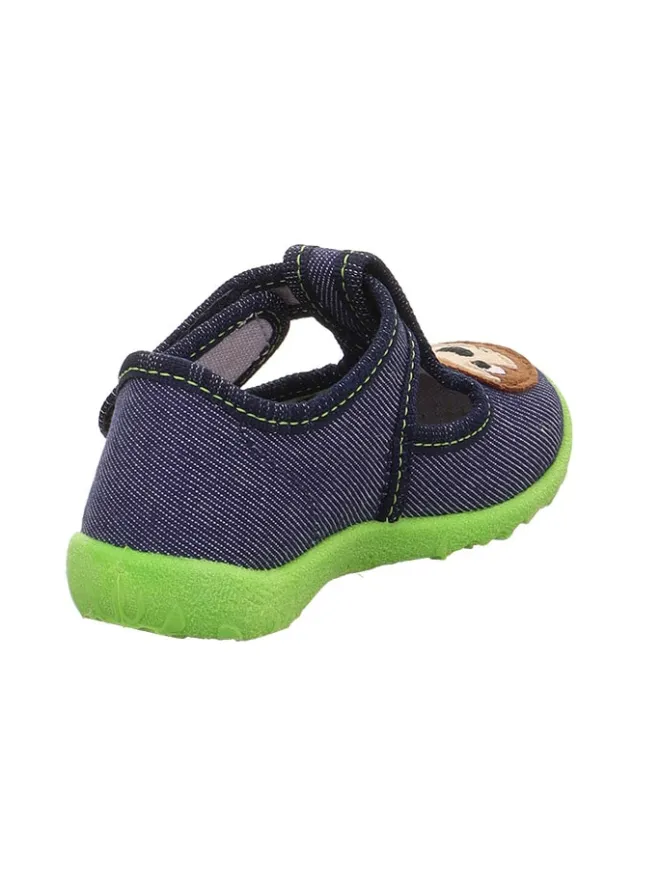 Hausschuhe "Spotty" in Dunkelblau/ Grün>superfit New