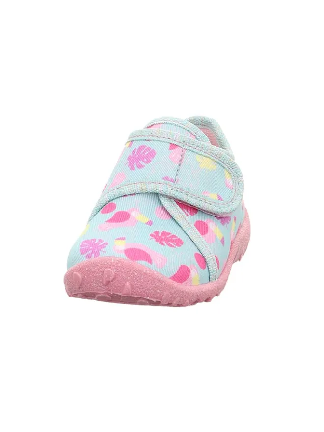 Hausschuhe "Spotty" in Hellblau/ Rosa>superfit New