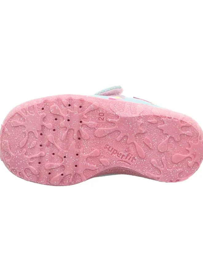 Hausschuhe "Spotty" in Hellblau/ Rosa>superfit New