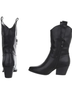 Ital-Design Stiefeletten^High Heel in Schwarz