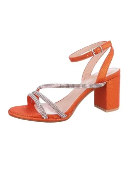 High-Heel Sandalette in Orange>Ital-Design Best