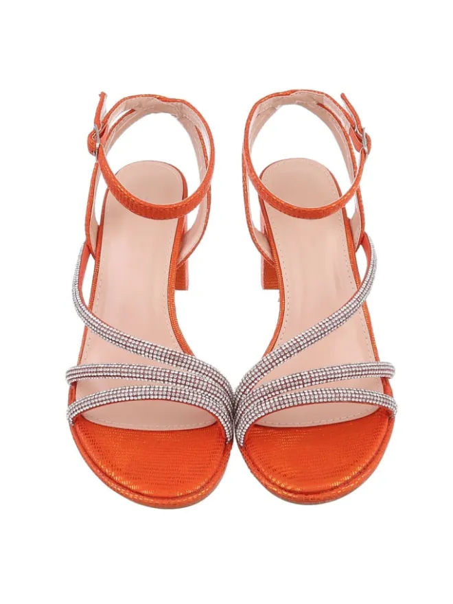 High-Heel Sandalette in Orange>Ital-Design Best