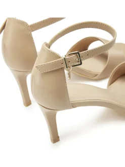 High-Heel-Sandalette in beige><noscript><img width=