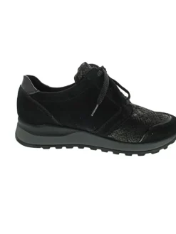 WALDLÄUFER Schnürschuhe^Hiroko-Soft sportlicher Schnürer Schwarz